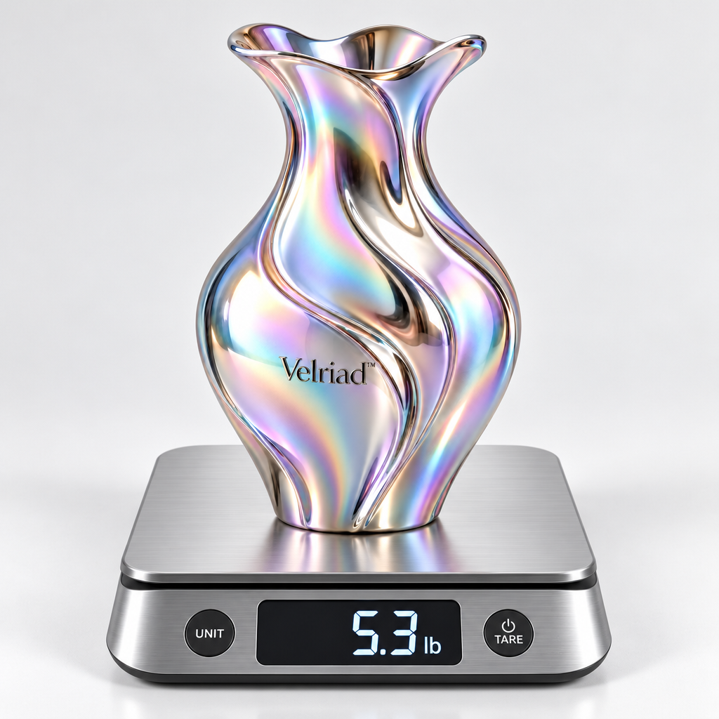 Velriad™ Aurora Iridescent Glass Vase - view 2