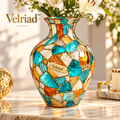 Velriad™ Mosaic Glow Art Glass Vase