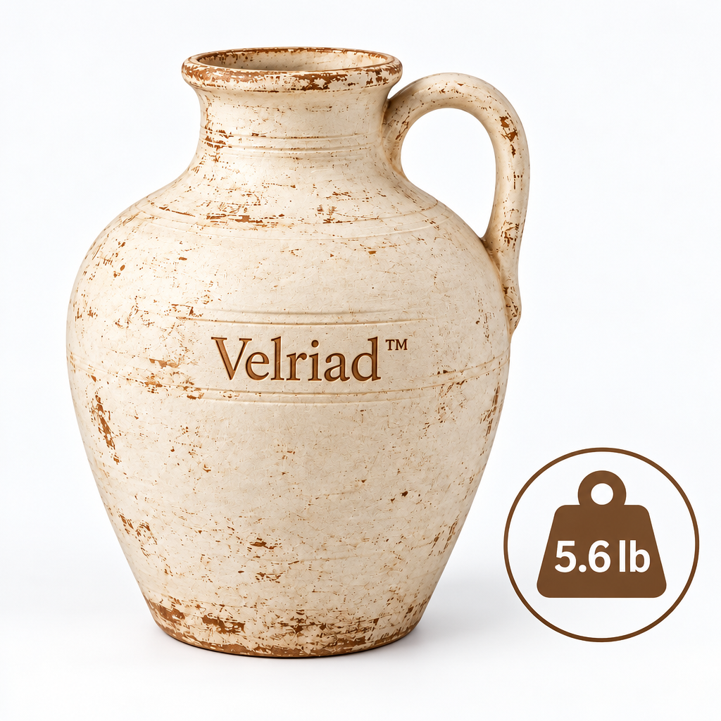Velriad™ Rustic Ivory Handle Vase - view 3