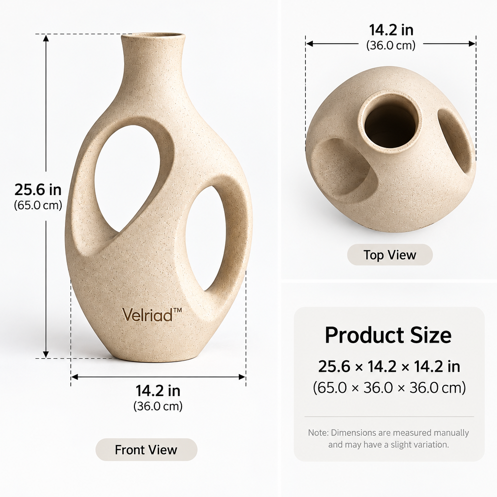 Velriad™ Sculptural Double-Loop Vase - view 5