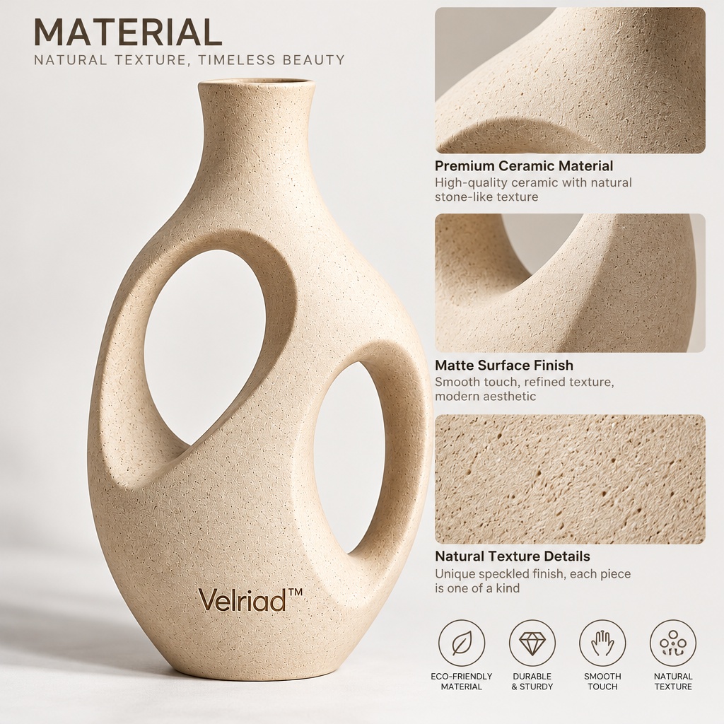 Velriad™ Sculptural Double-Loop Vase - view 4