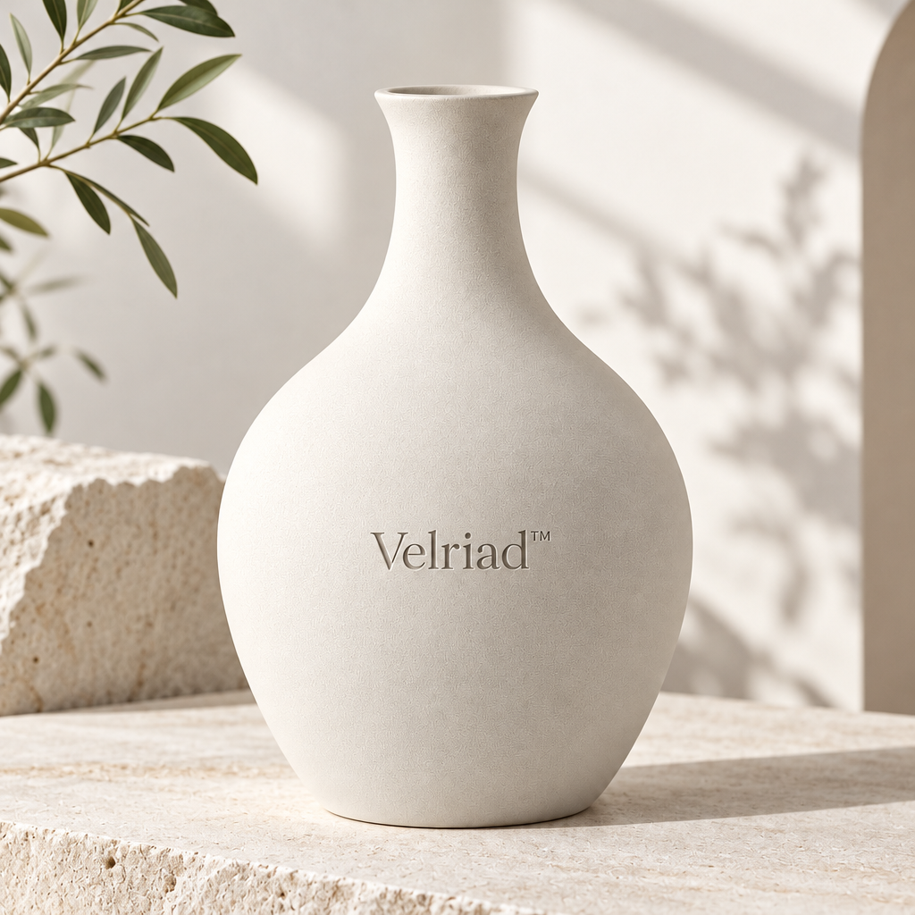 Velriad™ Serene Sandstone Round Vase