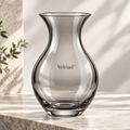 Velriad™ Smoky Glass Curved Vase