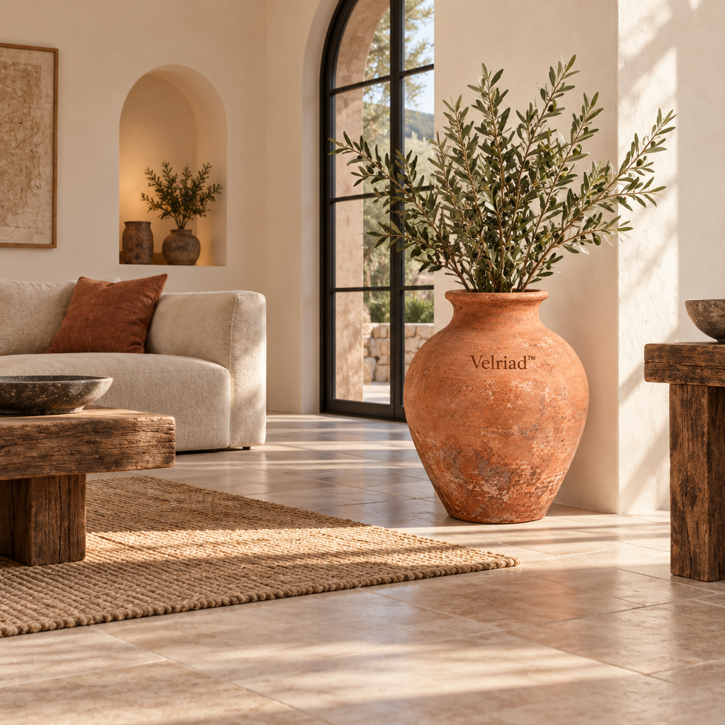 Velriad™ Terracotta Heritage Floor Vase - view 2