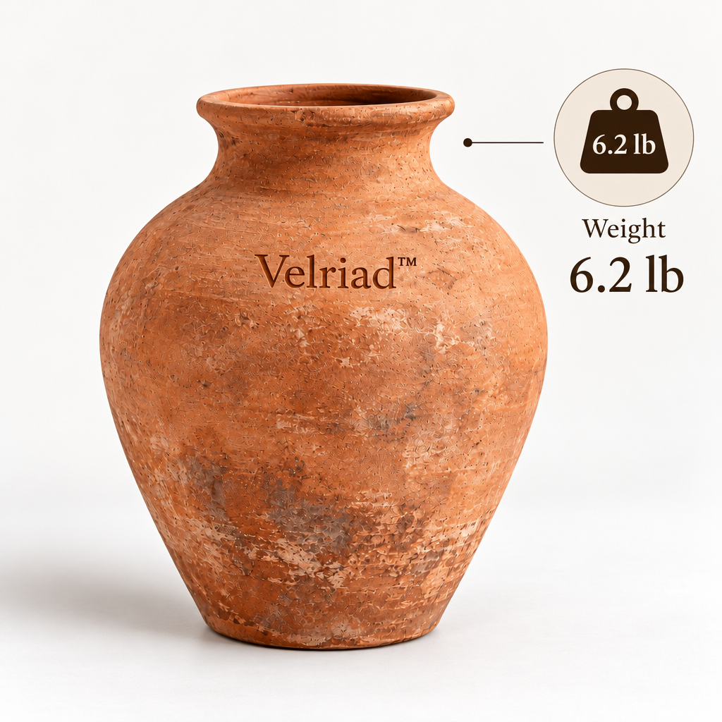 Velriad™ Terracotta Heritage Floor Vase - view 3